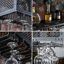 YWYW Portabottiglie da Bar Ristorante portabicchieri a Parete portabicchieri Capovolto portabottiglie Creativo a Doppio Strato (Dimensioni: 80 * 30 * 45 cm)