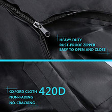 RATEL Copertura per ombrellone, Per Ombrellone Impermeabile Traspirante Copertura da 9ft a 11ft Coprire 210D Poliestere Oxford alla Protezione per Ombrellone da Giardino-260 x 40/50/64 cm (nero)