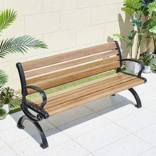 Household Products Sedie da Parco in ghisa, panchine da Esterno, panchine da terrazza con braccioli Schienale, panchine da Cortile Anti-corrosione e Anti-Luce, per Giardino/Veranda/Balcone
