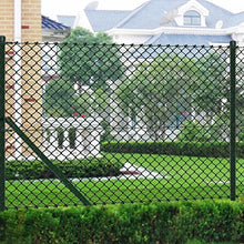 cangzhoushopping 1,25x15 m Recinto Rete Metallica Verde con Pali & Tutti Gli Accessori Articoli di ferramenta Barriere e recinzioni Pannelli per recinzioni