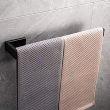 Celbon 35CM Portasciugamani da parete in acciaio inossidabile per bagno Portasciugamani da parete Design semplice (Nero)