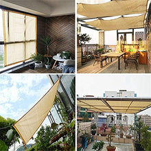 Beige Sabbia Tenda da Sole Vela Rettangolo Tettoia Tenda in Tessuto Schermo in Tessuto, Blocco UV Resistente Ai Raggi UV Heavy Duty Commerciale E Residenziale, Posto Auto Coperto per Patio,1m*4m
