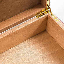 Minmin Cigar Box classico mogano Mellow Legno di Cedro Idratante Cabinet Profondo rosso for auto portatile Cigar Box, 265x220x75mm accessori del sigaro (Size : 265x220x75mm)