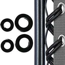 Zero Gravity Elastici Corda, 4 Pezzi Chair Universale Cordini di Ricambio per Sedie Pieghevoli, Sedia Relax, Sedia Lunga da Giardino Inclinabile - Nero