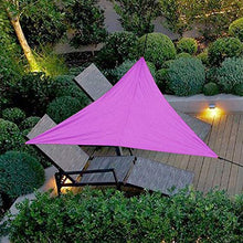Tende da Sole, Triangolare Parasole Esterno Vele Parasole, Vela Ombreggiante, Protezione Raggi UV Vela Tenda, Impermeabile Vele Ombreggianti (3×4×5m,Rosa)