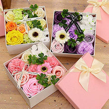 ASFD Regalo di Compleanno di San Valentino Rosa Sapone Fiore Rosa Squisito Fioriera Piccola Rosa