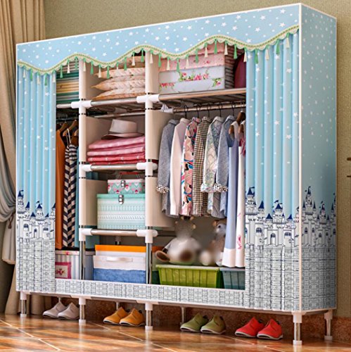 LyMei Armadio portaoggetti Armadio portaoggetti Armadio portaoggetti con Cerniera Armadio Armadio in Acciaio Inox,D_170*47 * 170CM