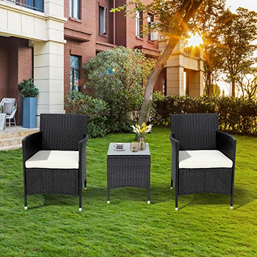 WYLZLIY-Home Set Mobili da Giardino Set Mobili da Esterno Set di Mobili da Esterno di Alta qualità Set Comodo Sedile Balcone Mobili in Rattan per Arredamento da Giardino