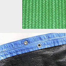 LLCY 95% Shade Ploth Mesh Sun Block Net Mesh Shade per Patio Giardino Resistente agli UV - con Gommini ciascuno, 23 Dimensioni Vele Parasole (Color : Green, Size : 3x7m)