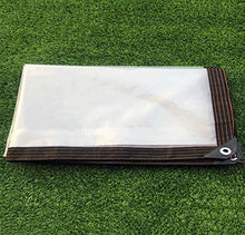 JX-PEP Chiaro Impermeabile Foglio Tarp incatramata, Impianto Trasparente incatramata con Occhielli, Foglio pianta del Fiore Antipioggia, 120G / m²,4 * 8m