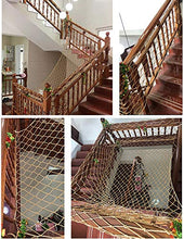 Rete di Balcone,Rete Protettiva Rete a Fune Giardino Storage Luggage Cargo Corda Net Nylon Net Gattier,per Ringhiera Scale Proteggere Recinzioni Piante Recinto Trellis Party Foto Appeso in Nylon