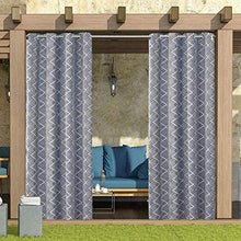 Tenda impermeabile oscurante per esterni, con stampa esterna, tenda da giardino e cortile, tenda da sole per porte scorrevoli, 2 pannelli