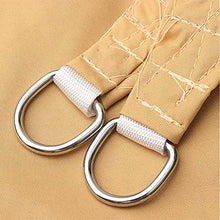 MEIDEL Tenda a Vela Impermeabile Quadrata 2x5m UV Ombrager Tenda Ombreggiante Telo Sole per Esterni, Cortile, Giardino, Beige