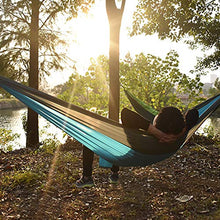 Amaca portatile da campeggio, amaca da giardino, amaca singola con cinghie per albero, amaca durevole per viaggi e campeggio