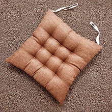 Cuscino per sedia, morbido, antiscivolo, con cinghie fisse, spessore quadrato, ideale per sedie da pranzo, casa, cucina, giardino, soggiorno, auto, ufficio, interni ed esterni