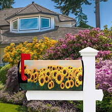 3D Girasole Campo Floreale Casella Postale Copre Magnetica Giardino Cantiere Casa Decor Dimensioni Standard 53,3 cm x 45,7 cm
