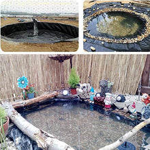 GDMING Fodere per Laghetto, Protezione Solare Rinforzata Resistenza alla Perforazione HDPE Geomembrana Plastica Panno Impermeabile per Giardino Piscine Paesaggistiche, 44 Taglie