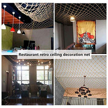 Reti di Canapa Di Sicurezza del Carico,bambini Balcone Protezione Altalena Reticolato Delle Piante Rampicanti Del Recinto Corda Sicura Tessuta A Mano Rete Divisoria Per Decorazione Ristorante Retrò
