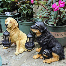Ornamenti Statue Sculture Resina Animale Cane Lampada Decorazione Giardino Esterno Mobili Artigianali Cortile Villa Figurine Art-Style2_As_Shown Gift