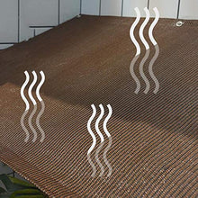 ZX-tarps ZXZIXI Ombra Reticolato Panno tonalità Marrone Sunblock Blocco UV al 95% Shade Fabric Tasteless Traspirante attività All'aperto HDPE (Color : Brown, Size : 2X5M)