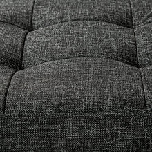 TecTake Pouf pieghevol Sgabello cassapanca Contenitore poggiapiedi 38x38x38 - Disponibile in Diversi Colori - (Grigio Scuro | No. 402234)