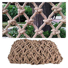 HSTFR Rete in Corda di Canapa - Rete da Arrampicata per Bambini, Rete in Corda di Canapa Impermeabile, Rete di Protezione da Giardino, per Contenitore Grid Rail Playground Indoor Outdoor