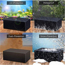 ALGFree Giardino Copertura Telone, Copertura Tavolo Terrazze Impermeabile Durevole Terrazza Giardino Rettangolo, Personalizzabile (Color : Nero, Size : 160x160x100cm)