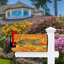 Copertura magnetica per cassetta postale per gatti di Halloween, motivo zucche, per giardino, giardino, giardino, casa, dimensioni standard, 53,3 x 45,7 cm