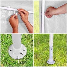 MaxxGarden Gazebo da Giardino 3x6 m Protezione UV 50+ Idrorepellente 6 pareti Laterali 18 m² Tenda per Feste Padiglione da Giardino Tendone da Esterno Verde