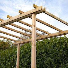 Pergola autoportante 300x400 cm in legno di pino massello impregnato in autoclave gazebo pergola da giardino made in Italy