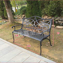outdoor product Panchina da terrazza panchina da Esterno, Panca in Metallo con braccioli e Schienale, Park Hospital Riposo e Attesa sedie, Panca Decorativa Domestica