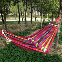 You's Auto Amaca in Cotone da Esterno per Giardino Singolo Amaca da Giardino 240 x 80 cm Fino a 200KG con Corda 2 x 2m per Viaggio Camera e Giardino (con Supporto)