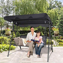 MIAOKU Esterno Copertura per Tettuccio per Altalena, Impermeabile Copertura Superiore Tettuccio per Altalena Tende da Sole, per Giardino Patio Veranda Cortile