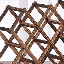 LHQ-HQ Vino Vino Vino Rack Rack Decorazione 10 Bottiglie di Vino Rack di Legno Bottiglia piegante di Free Standing Bar Legno Posizione