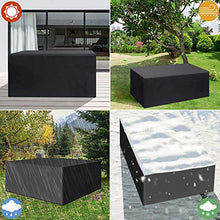 XXYANZI Copertura Tavolo Esterno Impermeabile 110x110x70cm, Quadrato Coperture per Tavoli da Giardino Impermeabile Anti Vento Sole Neve per Giardino Esterno Arredo. - Nero