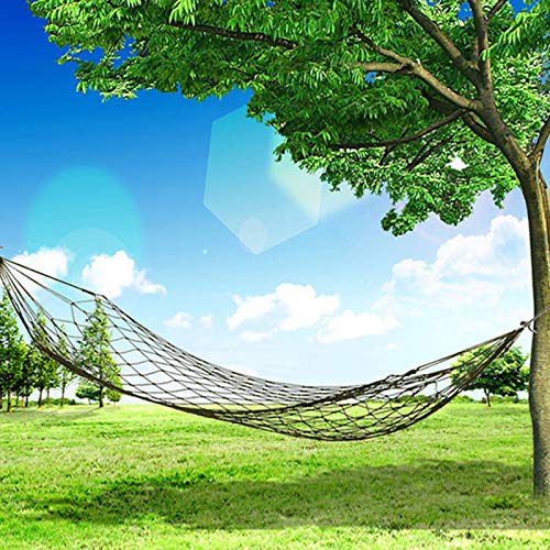 Amaca Amaca Singola In Rete Di Nylon Utilizzata Anche Per Un'altalena Sospesa Per Viaggi All'aperto Amaca Per Dormire E Riposare In Campeggio