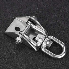 Aigid Piastra Fissa Swing, Amaca Girevole in Acciaio Inox Gancio Appendiabiti Piastra Fissa Accessorio per Sedia sospesa