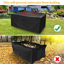 Landrip Copertura Tavolo Esterno, Copertura per mobili da Giardino Rettangolare, Telo Copri Impermeabili per Tavolo e Sedie da Esterni（180x120x74CM）