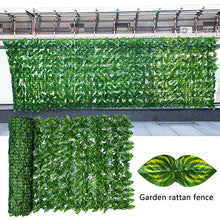 Woorea Rullo di proiezione per Recinzione da Giardino con Foglie Artificiali, Recinzione da Giardino per Decorazioni Nuziali e Cortile Esterno, Ramo di Foglie Artificiali