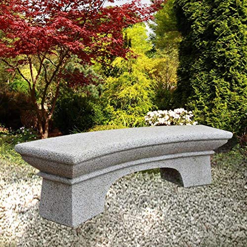 Gartentraum Robusta panchina in Pietra da Giardino Curva - Amares
