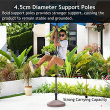ZJM Ombrellone Ombrellone da Esterno per Ombrellone Resistente, Ombrellone da Giardino Kaki Antivento Offset per la Stanza sul Retro, Include la Base Ombrello Riempita d'Acqua