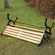 Stool child Panchina del Parco all'aperto, Sedia in Alluminio pressofuso Cortile per Il Tempo Libero 2-3 posti, Panca in Legno massello Adatta per Area Attesa e sosta di Punto panoramico/terrazzo