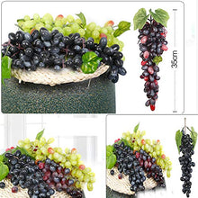 BIGBOBA. 110 Grano Simulazione Plastica Frutta UVA Stringa Decorazione,Verde Protezione Ambientale Simulazione Serie di Frutta D'uva Oggetti di Scena Decorazione Domestica in Rattan