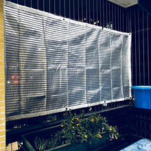 LKLXJ Vela Parasole, Tetto Parasole coprisella Auto, Telo Ombra Riflettente 75%, Rete Solare pergolato Giardino - Compatto (4x6m) con Bordi Bianchi