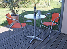 Mendler Tavolo Bistro Bar Giardino M28 Alluminio 60x60x70/110cm Piede Pesante