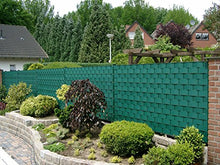 Thermoplast® - Strisce di protezione per recinzioni per giardino, terrazza, balcone, in polipropilene, resistente ai raggi UV, 9,5 cm x 52 m = 4,94 m2, verde (RAL 6005)