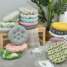 xmwm - Set di 2 cuscini rotondi per sedia, 40/45/50 cm, in cotone e lino, cuscino per sedia Tatami, per giardino, balcone, terrazza, fenicotteri, Durchmesser, 40 cm, fenicotteri, Du.