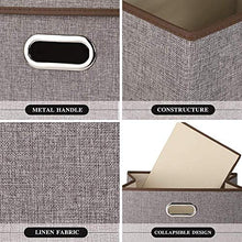 Ampia scatola di imbottitura pieghevole in tessuto di cotone in cotone per bambini giocattolo per bambini Organizer maniglie per home armadio cassettiera da camera da letto organizzatori contenitore