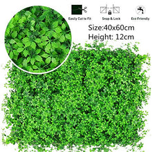 Pannelli di siepi artificiali, 12 Pezzi artificiale bosso Pannelli Topiary Hedge impianto Privacy Screen UV protetto adatto sia all'aperto o usare dell'interno Per la casa giardino decorazione esterna