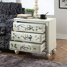 Cassettiera Completamente montato Governo di legno di 3 Cassetti Bianco Comodino cassetti Night Stand for Camera da letto Cassettiera da posizionare sul pavimento del Governo per Corridoio Soggiorno